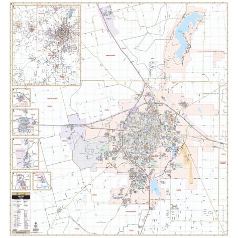 Abilene Texas Wall Map Shop City And County Maps
