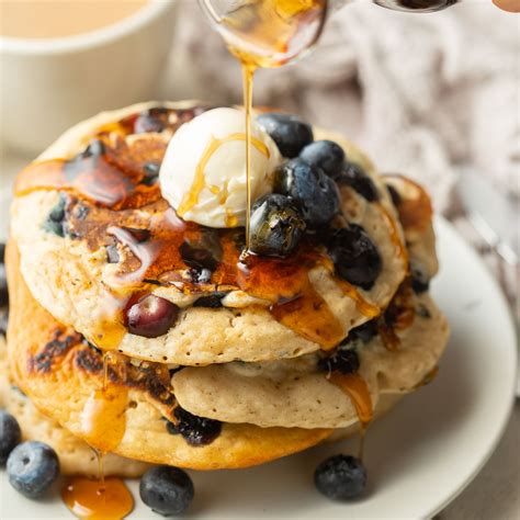Vegan Blueberry Pancakes Connoisseurus Veg