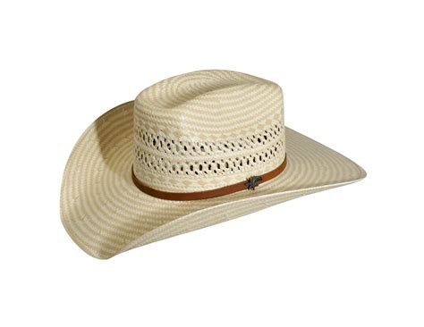 Bailey Western Cowboy Hat Mens Fields Straw Brick Crown S1504b