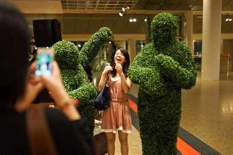 Hedge Men Larger Than Life