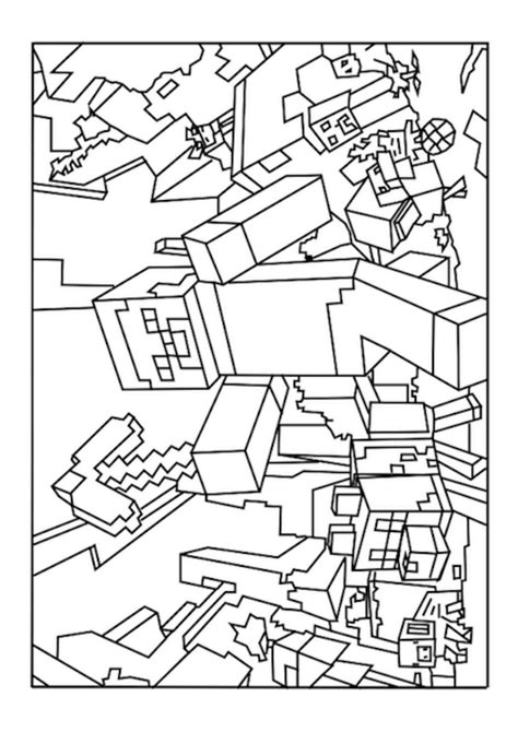 Fight Minecraft Coloring Pages Minecraft Coloring Pages Coloring Porn