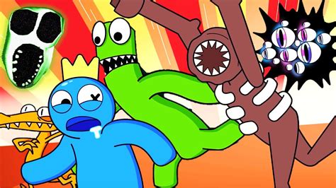 Can Rainbow Friends Escape Roblox Doors Cartoon Animation By