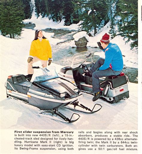 Classic Snowmobiles Of The Past 1974 Mercury Sr