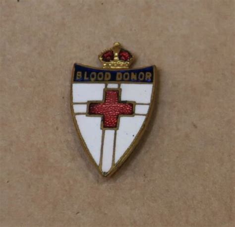 Vintage Enamel Blood Donor Pin Badge Ebay
