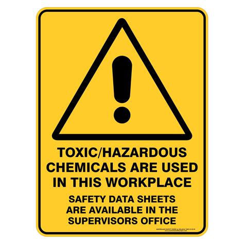 Hazardous Chemicals Danger Signs Safety Labels Tags Business Office