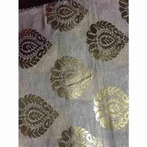 Metallic Gold Jute Foil Print Fabric At Best Price In Delhi