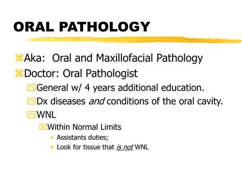 Ppt Oral Pathology Powerpoint Presentation Free Download Id5755148