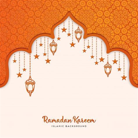Ramadan Kareem Greeting Card Design Free Vector Ramadan Kareem Vector