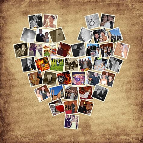 Photoshop Heart Shaped Collage Template