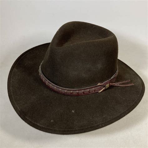 Bailey Bailey Firehole Vintage Lite Felt Brown Cowboy Hat Size Medium