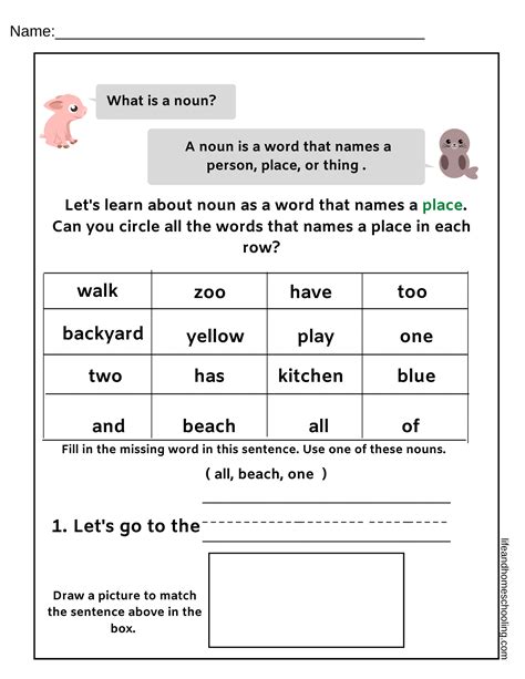 Nouns Kindergarten Worksheets Made By Teachers