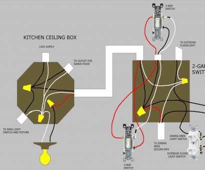 Wiring a ceiling fan and light by separate switches and dimmer switch. How To Wire A Hallway Light With, Switches Best How To ...