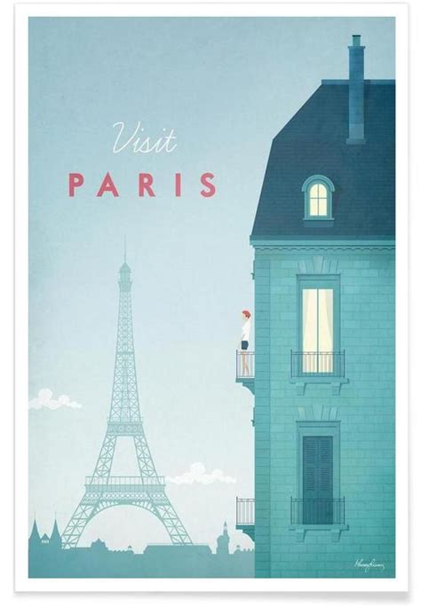Vintage Paris Travel Poster Juniqe