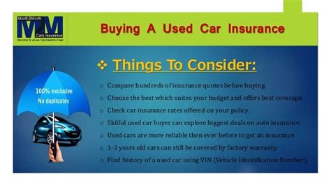 Get Used Car Insurance For Your Car With Affordable Premium Rates