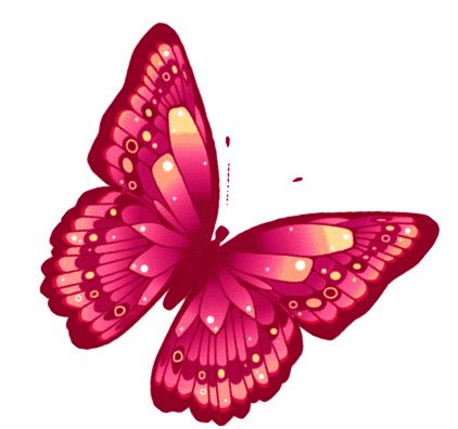 A Pink Butterfly Flying In The Air