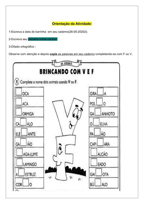 BaÚ MÁgico De Atividades PedagÓgicas 26 05 2020 2º Ano Componente Curricular Integrada