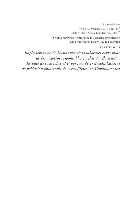 PDF cap tulo iii Implementación de buenas prácticas Elaborado por andrea Molina Contreras