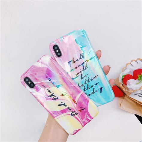 Buy Fashion Letters Watercolor Phone Case For Iphone 7
