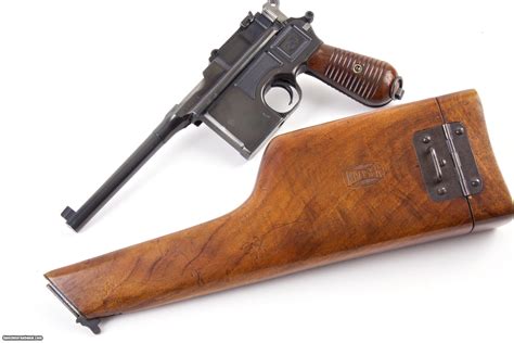 Mauser Broomhandle Model 1896 M30 763mm Pistol With Stock Holster