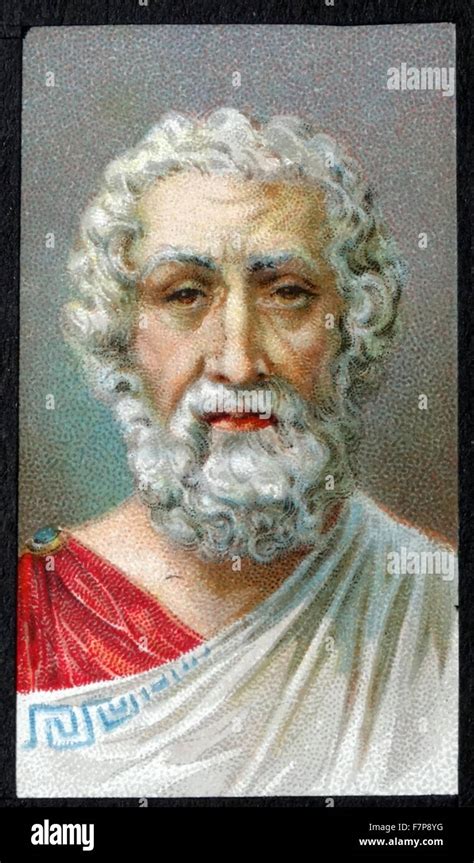Homer 8th Century Bc Greek Epic Poet Stock Photo Alamy