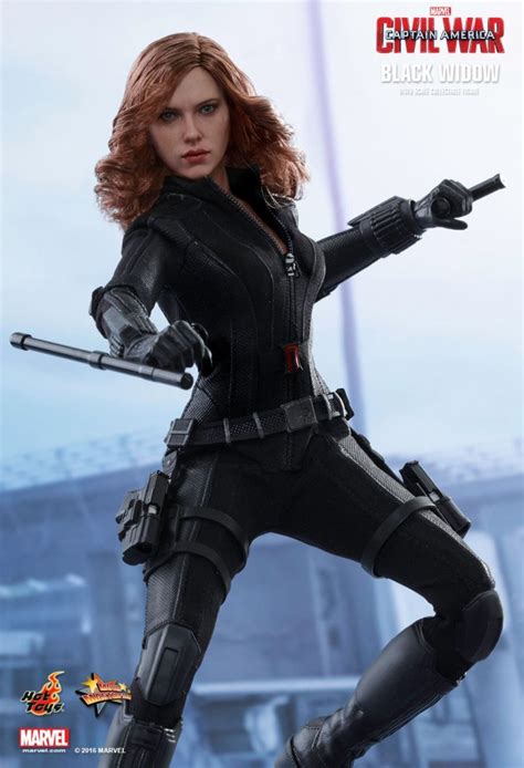 Black Widow Aus Dem Film Captain America Civil War Von Hot Toys Scarlett Johansson Mms365