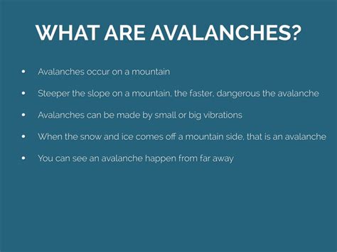 Avalanche Definition : Avalanche | Define Avalanche at Dictionary.com : Countable noun avalanche 