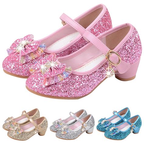 Baby Girls Flat Dress Party Shoes Toddler Rhinestone Princess Shoes 2 6