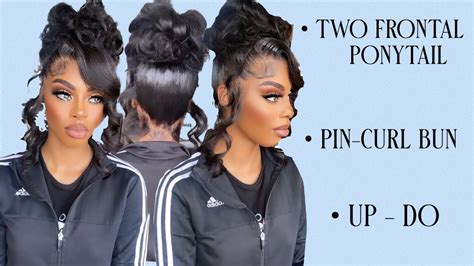 Two Frontal Ponytail Bun Prom Hair Very Detailed Beginner