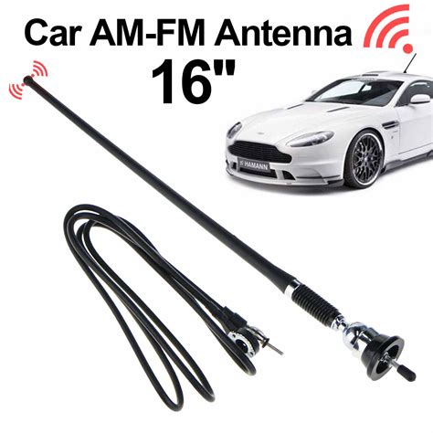 16 Universal Mount Swivel Base Car Radio Amfm Aerial Antenna
