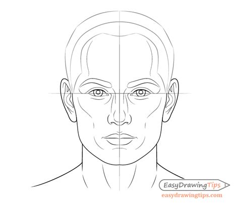 How To Draw A Male Face Step By Step Tutorial