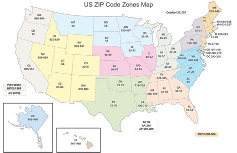 9 Digit Zip Code Map World Map