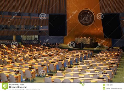 New York Usa May 25 2018 United Nations General Assembly Hall