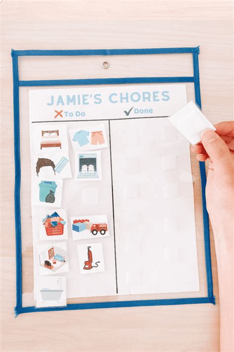 The Best Diy Velcro Chore Chart For Kids Lists Of Chores For Every Age