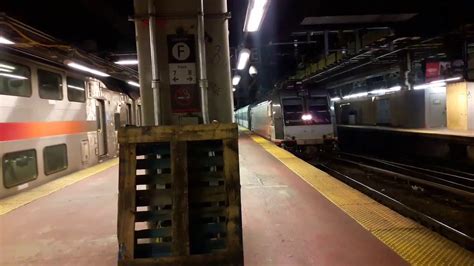 New Jersey Transit Train Arriving At New York Penn Station Youtube