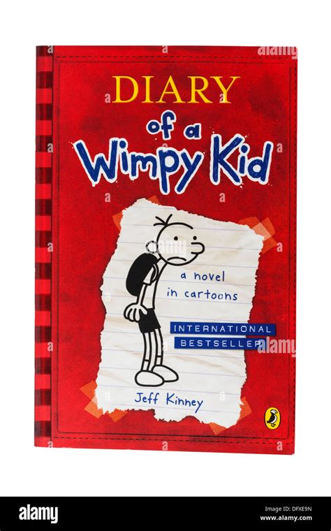 A Jeff Kinney Childrens Book Called Diary Of A Wimpy Kid On A White