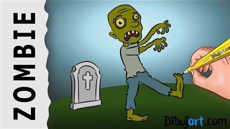 Cómo Dibujar Un Zombie Fácil Especial De Halloween Youtube