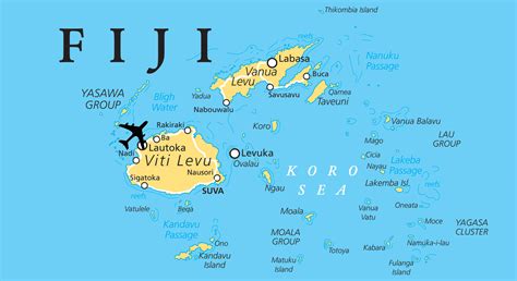 Fiji Political Map Ade Project