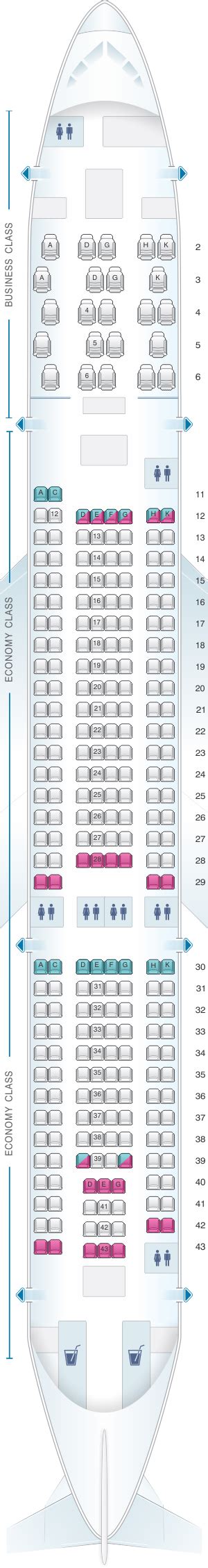 Plan De Cabine Aer Lingus Airbus A330 200 Config 1 Seatmaestrofr