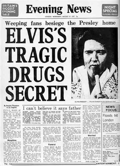 The Newspapers The Day Elvis Died 18 Elvis And Priscilla Elvis