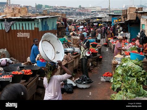 Western Africa Central Ghana Kumasi Kejita Market Is The Largest Market