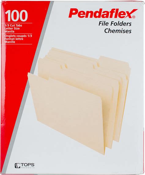 Business And Industrial 100 Pack Manila Letter Size Basics File Folders