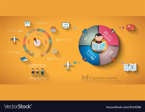 Timeline Infographic Design Template Royalty Free Vector