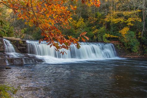 Autumn Landscape With Waterfall Desktop Wallpapers 1600x900