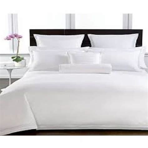 Cotton Plain White Bedding Set At Rs 400piece In Karur Id 15089022812