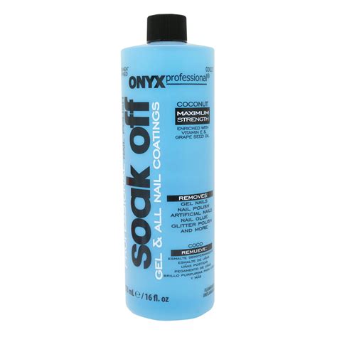 Onyx Professional Soak Off Gel And Nail Coating Remover Bottle 16 Fl