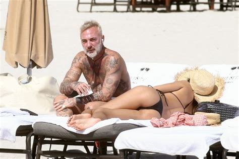 Gianluca Vacchi Sharon Fonseca Enjoy A Romantic Day At The Beach In