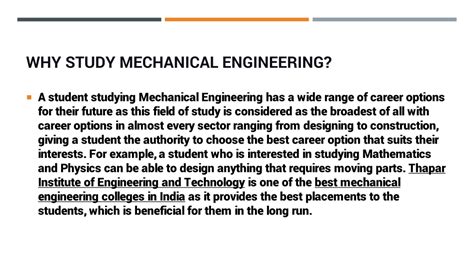 Ppt Is Mechanical Engineering A Good Career Option For The Future