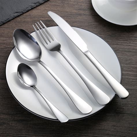 Stainless Steel Cutlery Fork Spoon And Knife Sets For Restaurant