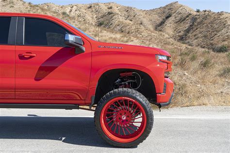 2019 Chevy Silverado Red Dead Redemption Rolls 26 Inch Forgiatos