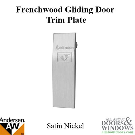 Andersen Window Frenchwood Gliding Door Trim Plate Assembly